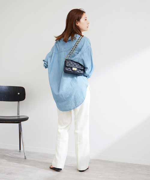 FRAMeWORK(フレームワーク)の「トロセミフレアパンツ◆(その他パンツ・レディース・ホワイト/ブラック・40/38/36)」の12枚目の写真