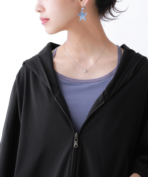 n'OrLABEL（ノアールレーベル）の「【廃盤】【機能素材】『バッククロスブラトップ』（インナーウェア/肌着・レディース・ブラック/グレイッシュブルー/オレンジ/オフホワイト・LL/M/L）」の6枚目の写真