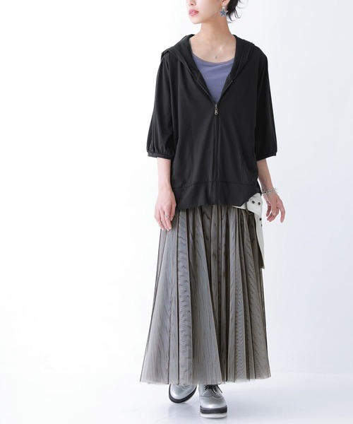 n'OrLABEL（ノアールレーベル）の「【廃盤】【機能素材】『バッククロスブラトップ』（インナーウェア/肌着・レディース・ブラック/グレイッシュブルー/オレンジ/オフホワイト・LL/M/L）」の8枚目の写真