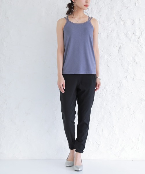 n'OrLABEL（ノアールレーベル）の「【廃盤】【機能素材】『バッククロスブラトップ』（インナーウェア/肌着・レディース・ブラック/グレイッシュブルー/オレンジ/オフホワイト・LL/M/L）」の11枚目の写真