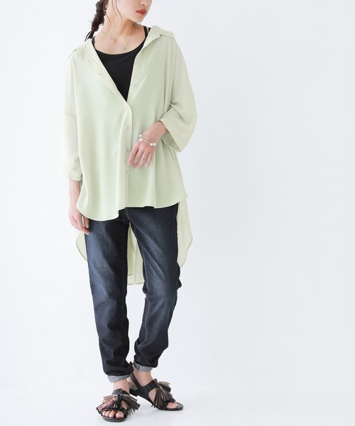 n'OrLABEL（ノアールレーベル）の「【廃盤】【機能素材】『バッククロスブラトップ』（インナーウェア/肌着・レディース・ブラック/グレイッシュブルー/オレンジ/オフホワイト・LL/M/L）」の20枚目の写真