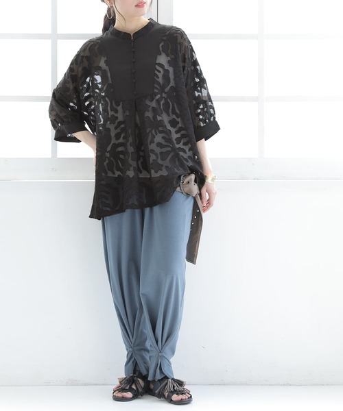 n'OrLABEL（ノアールレーベル）の「【廃盤】【機能素材】『バッククロスブラトップ』（インナーウェア/肌着・レディース・ブラック/グレイッシュブルー/オレンジ/オフホワイト・LL/M/L）」の15枚目の写真