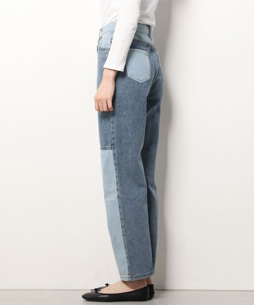 WC（ダブル シー）の「切り替えデザインデニム（デニムパンツ・レディース・ブルー/ブラック・FREE）」の4枚目の写真