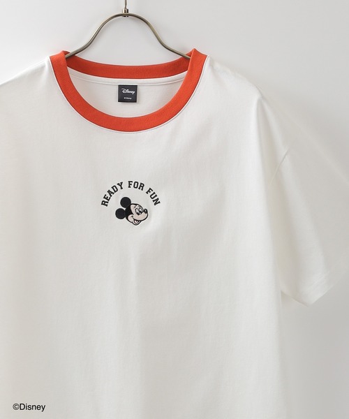 Honeys（ハニーズ）の「ディズニー／ゆるＴシャツ（Tシャツ/カットソー・レディース・ホワイト/パープル/イエロー/ホワイト系その他/スミクロ・S/M/L）」の3枚目の写真