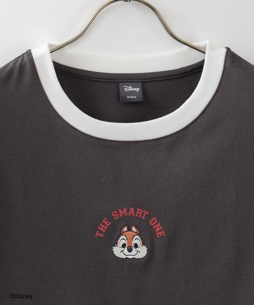 Honeys（ハニーズ）の「ディズニー／ゆるＴシャツ（Tシャツ/カットソー・レディース・ホワイト/パープル/イエロー/ホワイト系その他/スミクロ・S/M/L）」の20枚目の写真