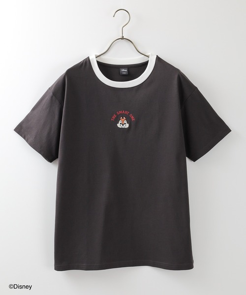 Honeys（ハニーズ）の「ディズニー／ゆるＴシャツ（Tシャツ/カットソー・レディース・ホワイト/パープル/イエロー/ホワイト系その他/スミクロ・S/M/L）」の21枚目の写真