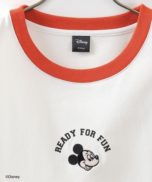 Honeys（ハニーズ）の「ディズニー／ゆるＴシャツ（Tシャツ/カットソー・レディース・ホワイト/パープル/イエロー/ホワイト系その他/スミクロ・S/M/L）」の14枚目の写真