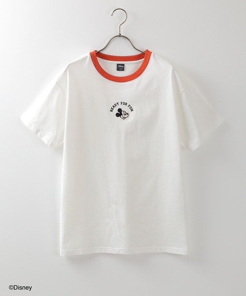 Honeys（ハニーズ）の「ディズニー／ゆるＴシャツ（Tシャツ/カットソー・レディース・ホワイト/パープル/イエロー/ホワイト系その他/スミクロ・S/M/L）」の15枚目の写真