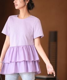 ティアードTシャツカットソー