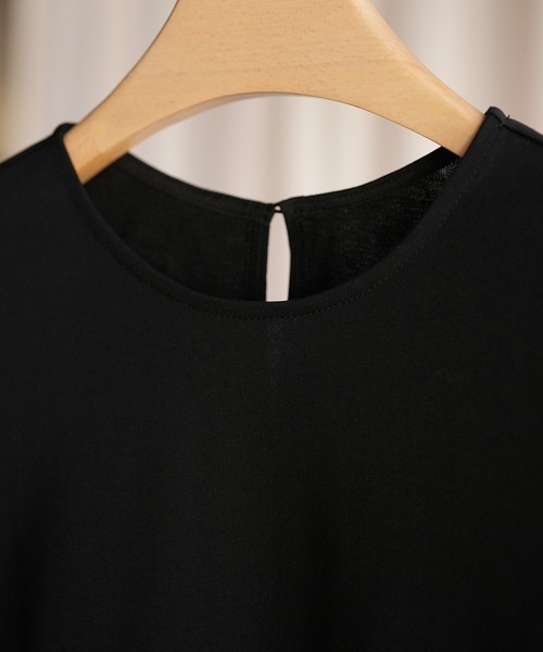 SAISON DE PAPILLON（セゾンドパピヨン）の「ティアードTシャツカットソー（Tシャツ/カットソー・レディース・ホワイト/ブラック/ラベンダー・M/L）」の17枚目の写真