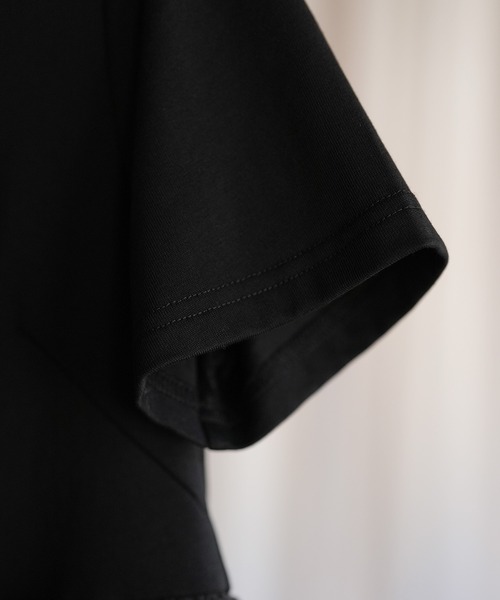 SAISON DE PAPILLON（セゾンドパピヨン）の「ティアードTシャツカットソー（Tシャツ/カットソー・レディース・ホワイト/ブラック/ラベンダー・M/L）」の18枚目の写真