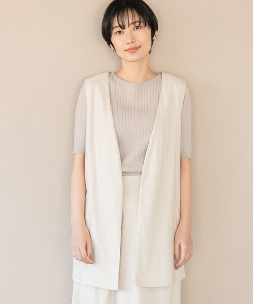 LEPSIM（レプシィム）の「12ゲージリブクループルオーバー　265074（ニット/セーター・レディース・ブラック/レッド/グレイッシュベージュ・MEDIUM/LARGE）」の6枚目の写真