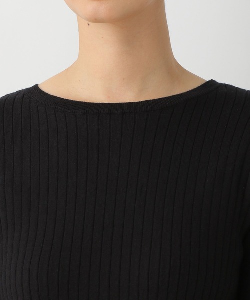 LEPSIM（レプシィム）の「12ゲージリブクループルオーバー　265074（ニット/セーター・レディース・ブラック/レッド/グレイッシュベージュ・MEDIUM/LARGE）」の9枚目の写真