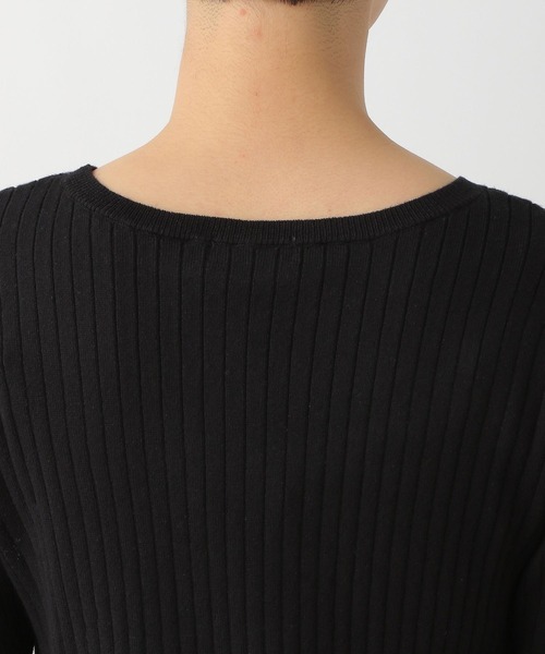 LEPSIM（レプシィム）の「12ゲージリブクループルオーバー　265074（ニット/セーター・レディース・ブラック/レッド/グレイッシュベージュ・MEDIUM/LARGE）」の11枚目の写真