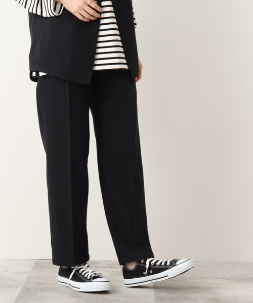 DRESKIP（ドレスキップ）の「◆麻混ベルト風タックゆるテ－パ－ドパンツ【セットアップ可】（その他パンツ・レディース・グリーン/ブラック/ナチュラル・02/04/03）」の2枚目の写真