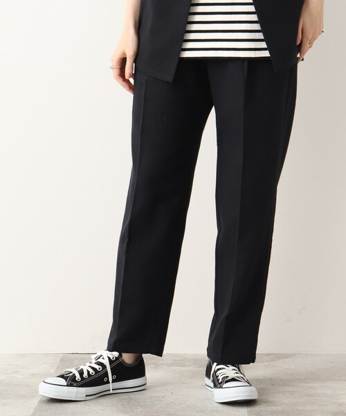 DRESKIP（ドレスキップ）の「◆麻混ベルト風タックゆるテ－パ－ドパンツ【セットアップ可】（その他パンツ・レディース・グリーン/ブラック/ナチュラル・02/04/03）」の7枚目の写真