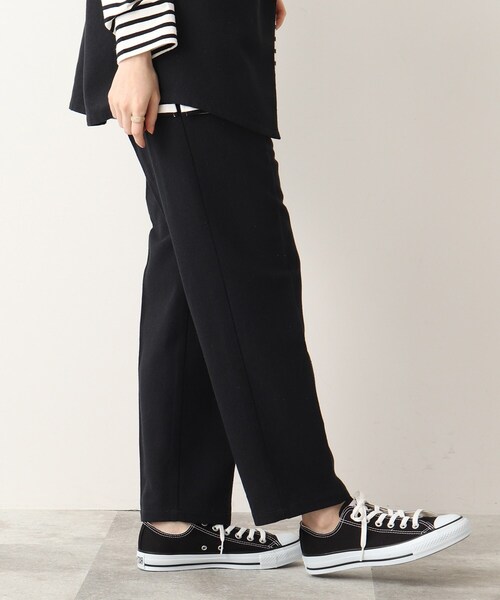 DRESKIP（ドレスキップ）の「◆麻混ベルト風タックゆるテ－パ－ドパンツ【セットアップ可】（その他パンツ・レディース・グリーン/ブラック/ナチュラル・02/04/03）」の8枚目の写真