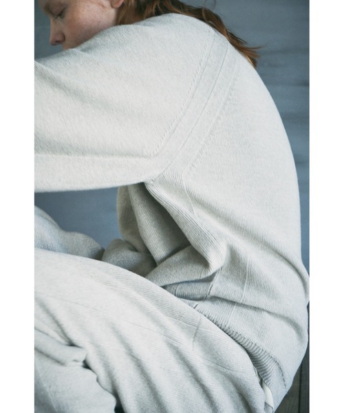 UNFIL（アンフィル）の「unfil アンフィル / silk wool honeycomb-knit mock neck sweater シルクウール ハニカムニット モックネックセーター / WWFL-UU002（ニット/セーター・メンズ・ベージュ/チャコールグレー・4/5）」の15枚目の写真