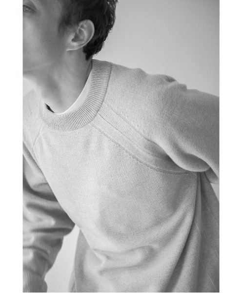 UNFIL（アンフィル）の「unfil アンフィル / silk wool honeycomb-knit mock neck sweater シルクウール ハニカムニット モックネックセーター / WWFL-UU002（ニット/セーター・メンズ・ベージュ/チャコールグレー・4/5）」の7枚目の写真