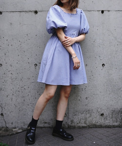 SisterJane/シスタジェーン/Pebble Gingham Gingham Mini Sister Jane(シスタージェーン)のファッション Dress(ワンピース) Mini SisterJane/シスタジェーン/Pebble Gingham Gingham Mini Sister Jane(シスタージェーン)のファッション Dress(ワンピース) Mini