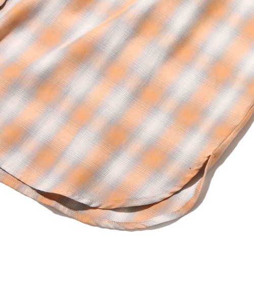 UGG（アグ）の「UGG@mos チェックロングシャツ（シャツ/ブラウス・レディース・ブラック/オレンジ/ブルー・M/L）」の16枚目の写真