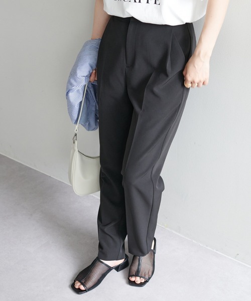 DISCOAT（ディスコート）の「ワイドテーパードパンツ（その他パンツ・レディース・ブラック/グリーン・MEDIUM/LARGE）」の9枚目の写真