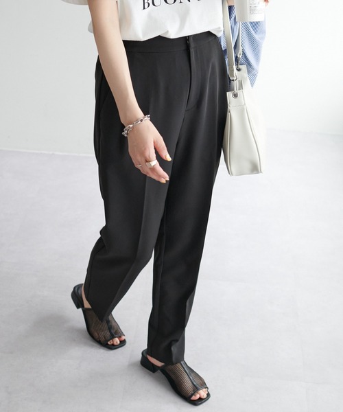 DISCOAT（ディスコート）の「ワイドテーパードパンツ（その他パンツ・レディース・ブラック/グリーン・MEDIUM/LARGE）」の8枚目の写真