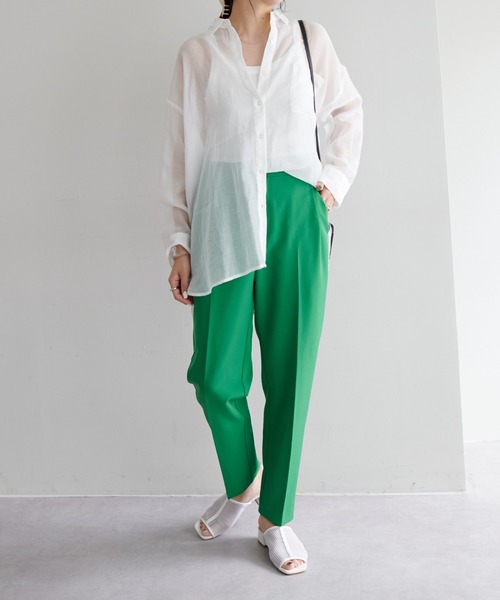 DISCOAT（ディスコート）の「ワイドテーパードパンツ（その他パンツ・レディース・ブラック/グリーン・MEDIUM/LARGE）」の10枚目の写真