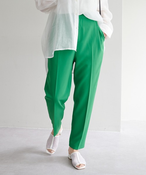 DISCOAT（ディスコート）の「ワイドテーパードパンツ（その他パンツ・レディース・ブラック/グリーン・MEDIUM/LARGE）」の14枚目の写真