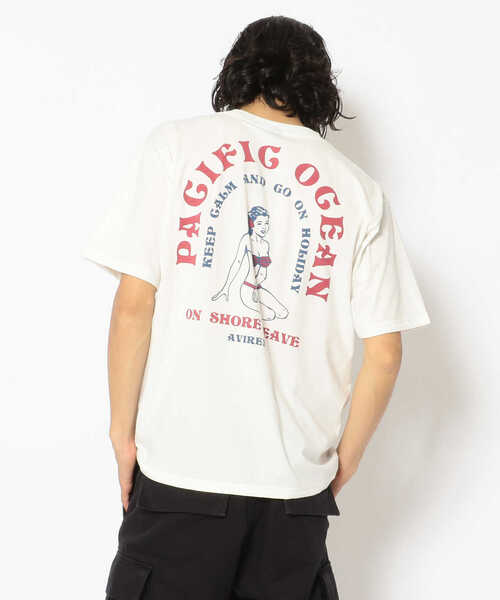AVIREX（アヴィレックス）の「ホリディガール Tシャツ  /HOLIDAY GIRL T-SHIRT / アヴィレックス / AVIREX（Tシャツ/カットソー・メンズ・ブラック/サックスブルー/ホワイト・XX-LARGE/MEDIUM/LARGE/X-LARGE）」の12枚目の写真