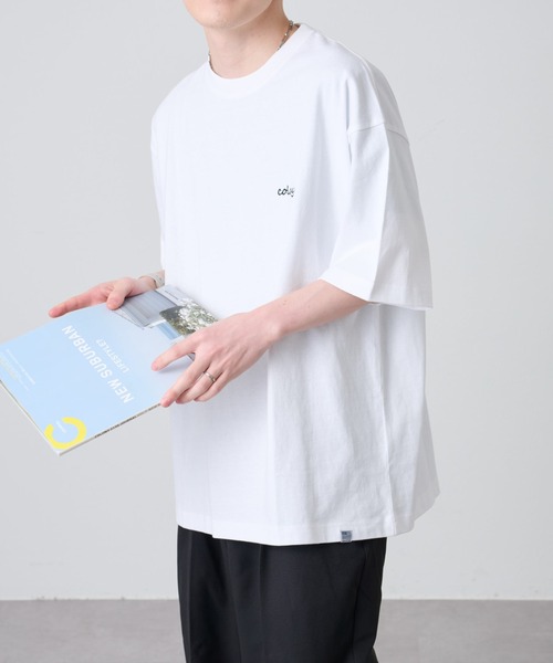COLONY 2139(コロニートゥーワンスリーナイン)の「ワンポイント刺繍BIG T / UNISEX オーバーサイズ(Tシャツ/カットソー・メンズ・ホワイト/ブラック/オレンジ・MEDIUM/LARGE)」の5枚目の写真