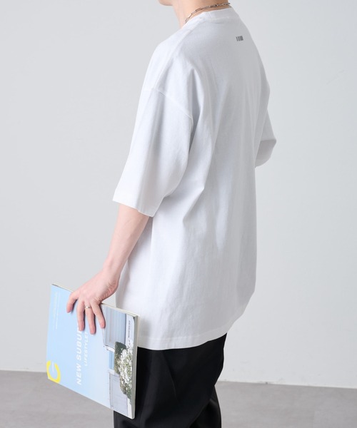 COLONY 2139(コロニートゥーワンスリーナイン)の「ワンポイント刺繍BIG T / UNISEX オーバーサイズ(Tシャツ/カットソー・メンズ・ホワイト/ブラック/オレンジ・MEDIUM/LARGE)」の7枚目の写真