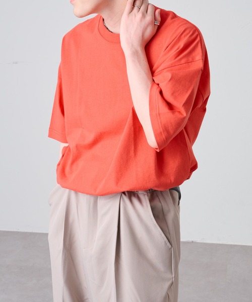 COLONY 2139(コロニートゥーワンスリーナイン)の「ワンポイント刺繍BIG T / UNISEX オーバーサイズ(Tシャツ/カットソー・メンズ・ホワイト/ブラック/オレンジ・MEDIUM/LARGE)」の17枚目の写真