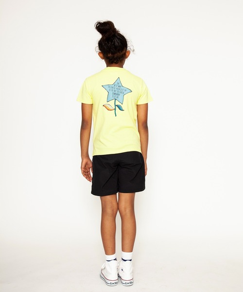 JUNKSOUL(ジャンクソウル)の「JUNK SOUL/★に願いをTシャツ (M4)(Tシャツ/カットソー・キッズ・ライトイエロー/ホワイト・100cm/110cm/160cm/120cm/130cm/150cm/140cm)」の1枚目の写真