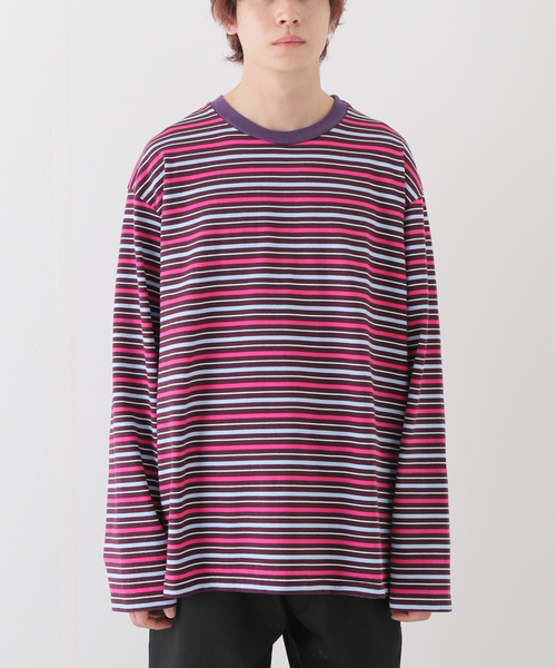 URU(ウル)の「【URU / ウル】LONG SLEEVE TEE(Tシャツ/カットソー・メンズ・パープル/アイボリー・MEDIUM/LARGE)」の17枚目の写真