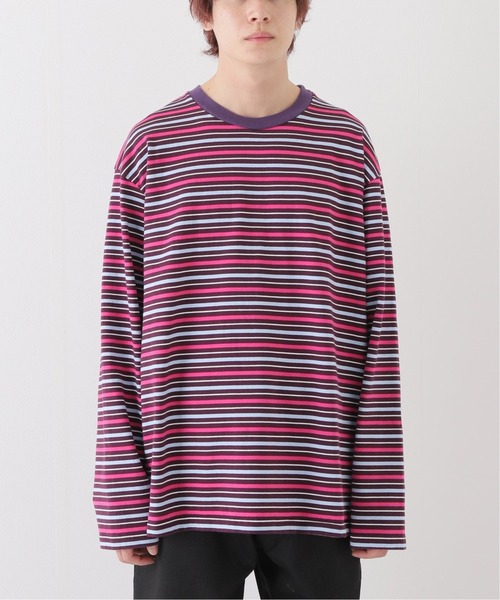 URU(ウル)の「【URU / ウル】LONG SLEEVE TEE(Tシャツ/カットソー・メンズ・パープル/アイボリー・MEDIUM/LARGE)」の4枚目の写真