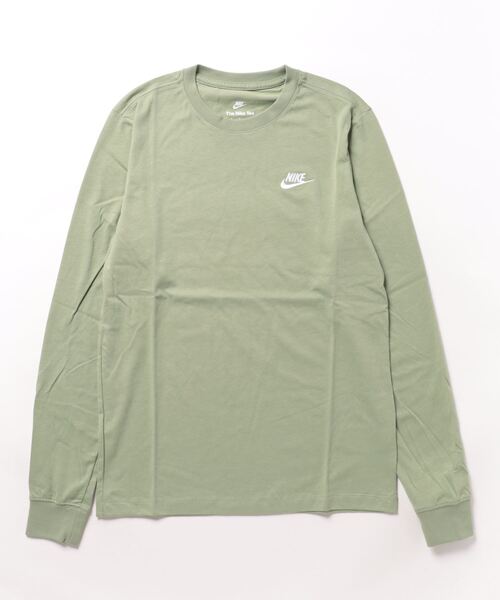 NIKE(ナイキ)の「《NIKEアパレル》クラブ L/S Tシャツ(Tシャツ/カットソー・メンズ・ブラック/ホワイト/ライトグリーン・S/XL/L/M/2XL/XS)」の3枚目の写真