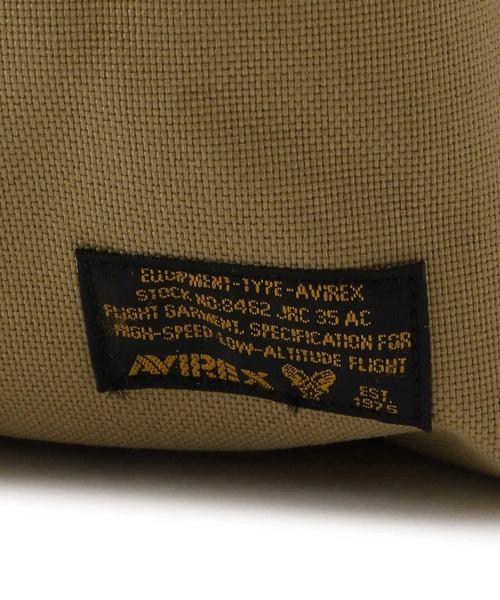 AVIREX（アヴィレックス）の「MILITARY GARMENTS BACK PACK/ ミリタリーガーメンツバックパック（バックパック/リュック・レディース・ブラック/ベージュ・FREE）」の8枚目の写真
