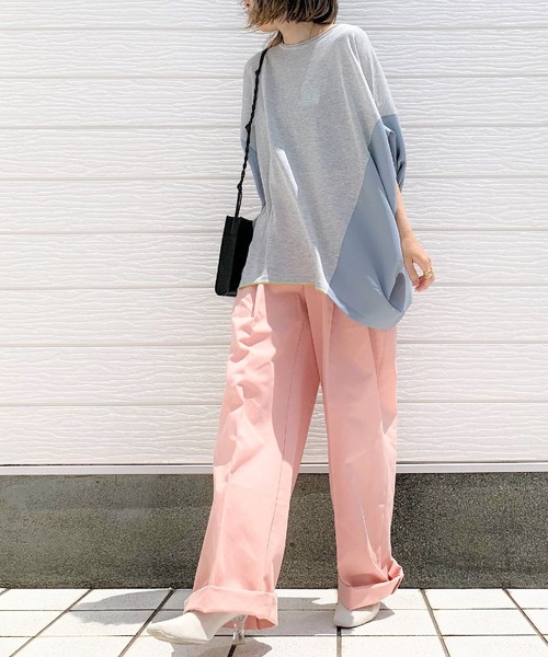 Q（キュー）の「フハクドッキングRelaxニット（ニット/セーター・レディース・ライトグレー/ブラック/ベージュ・MEDIUM）」の7枚目の写真