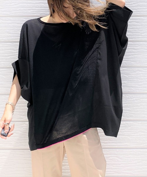 Q（キュー）の「フハクドッキングRelaxニット（ニット/セーター・レディース・ライトグレー/ブラック/ベージュ・MEDIUM）」の11枚目の写真