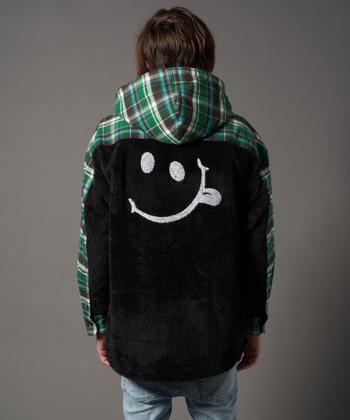 STUD MUFFIN（スタッドマフィン）の「STUD MUFFIN/スタッドマフィン/ヘビーネルチェック/ボア サガラ刺繍 フーデッドシャツ（その他アウター・メンズ・オフホワイト/グリーン・2/3）」の20枚目の写真