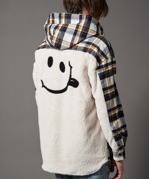 STUD MUFFIN（スタッドマフィン）の「STUD MUFFIN/スタッドマフィン/ヘビーネルチェック/ボア サガラ刺繍 フーデッドシャツ（その他アウター・メンズ・オフホワイト/グリーン・2/3）」の13枚目の写真