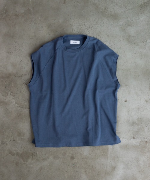 WHIMSIC(ウィムジック)の「【WHIMSIC】カットソーベスト2(ベスト・レディース・ホワイト/ブラック/ブルー・FREE)」の3枚目の写真