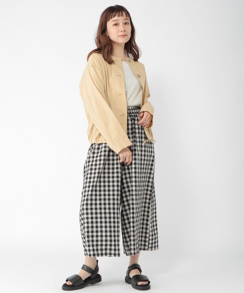 studio CLIP（スタディオクリップ）の「ノーカラーシャツブルゾン（ブルゾン・レディース・オフホワイト/ライトベージュ・FREE）」の11枚目の写真