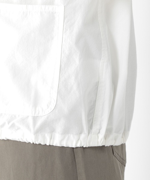 studio CLIP（スタディオクリップ）の「ノーカラーシャツブルゾン（ブルゾン・レディース・オフホワイト/ライトベージュ・FREE）」の8枚目の写真