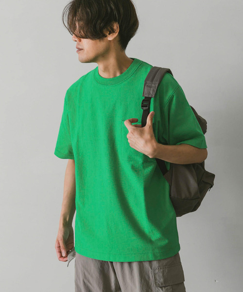 URBAN RESEARCH DOORS（アーバンリサーチドアーズ）の「USAコットンショートスリーブTシャツ（Tシャツ/カットソー・メンズ・ホワイト/ピンク/ブラック/ブルー/イエロー/グリーン・X-LARGE/MEDIUM/LARGE）」の7枚目の写真