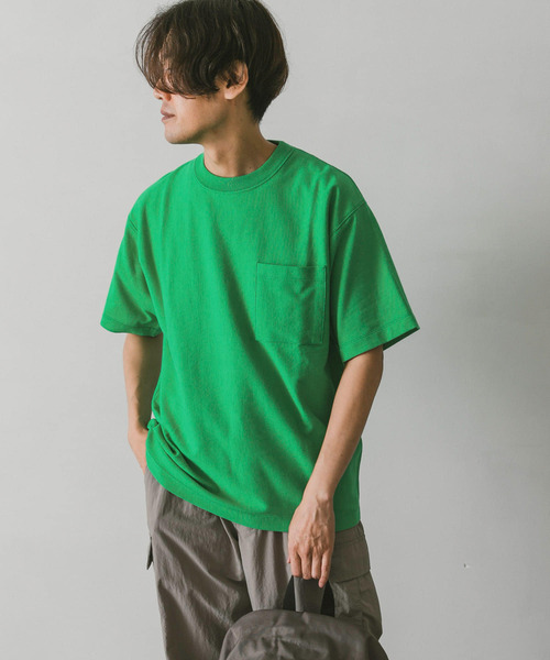 URBAN RESEARCH DOORS（アーバンリサーチドアーズ）の「USAコットンショートスリーブTシャツ（Tシャツ/カットソー・メンズ・ホワイト/ピンク/ブラック/ブルー/イエロー/グリーン・X-LARGE/MEDIUM/LARGE）」の8枚目の写真