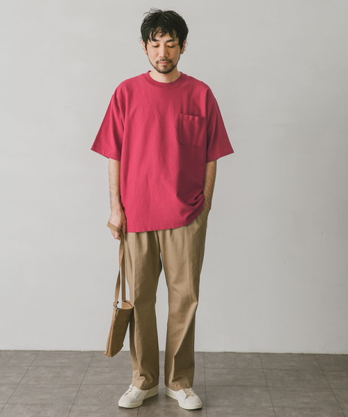 URBAN RESEARCH DOORS（アーバンリサーチドアーズ）の「USAコットンショートスリーブTシャツ（Tシャツ/カットソー・メンズ・ホワイト/ピンク/ブラック/ブルー/イエロー/グリーン・X-LARGE/MEDIUM/LARGE）」の18枚目の写真