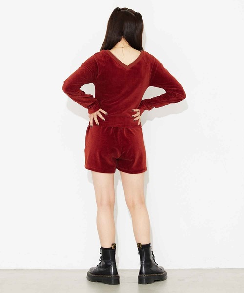 X-girl(エックスガール)の「RIB COMPACT TOP(Tシャツ/カットソー・レディース・ブラック/ブラウン/グレー・S/M)」の8枚目の写真