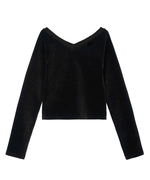 X-girl(エックスガール)の「RIB COMPACT TOP(Tシャツ/カットソー・レディース・ブラック/ブラウン/グレー・S/M)」の13枚目の写真